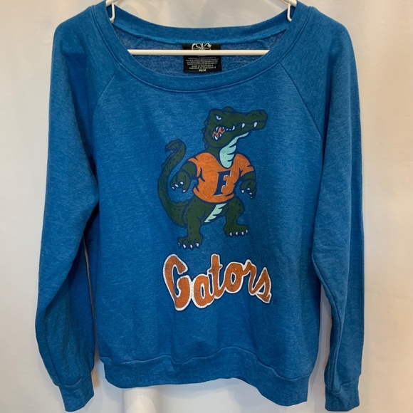 Recycled Karma University of Florida Gators Logo Blue Sweater Size M - Picture 1 of 7